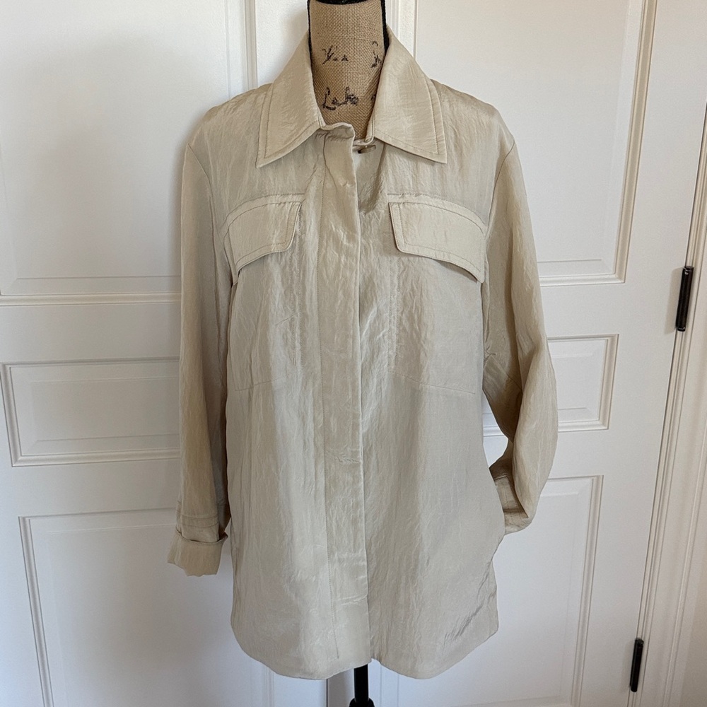 Vince Utility Jacket | Cupro/Lyocell/Nylon blend